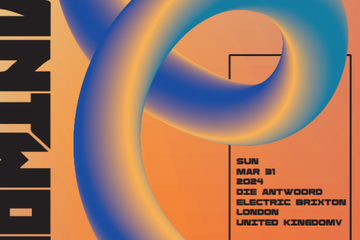 Банер концерта группы Die Antwoord