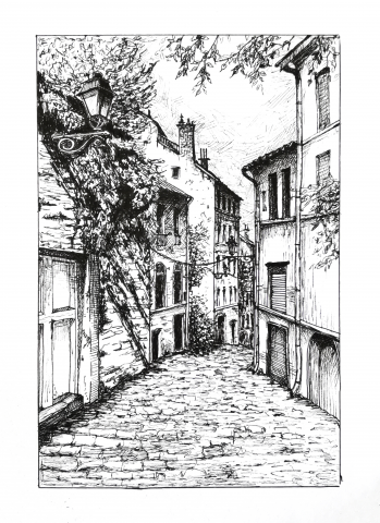Улица, залитая солнцем