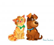 Лучшие друзья Кот и Пес