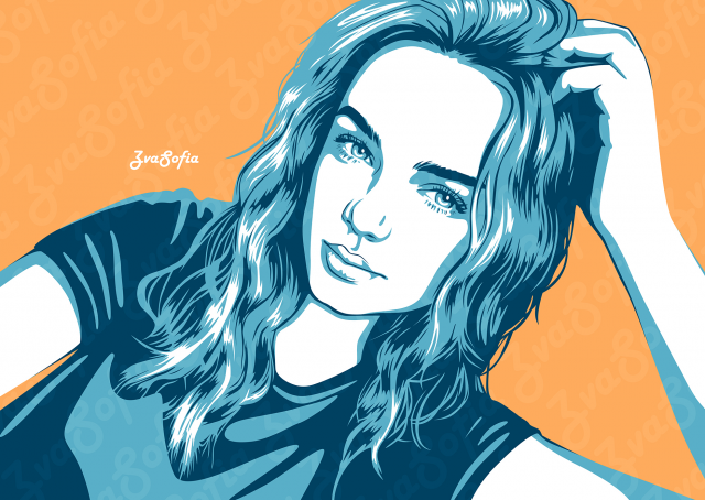 Pop art портрет new