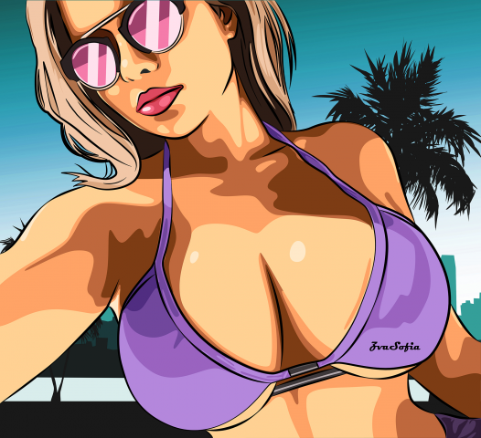Портрет в стиле GTA