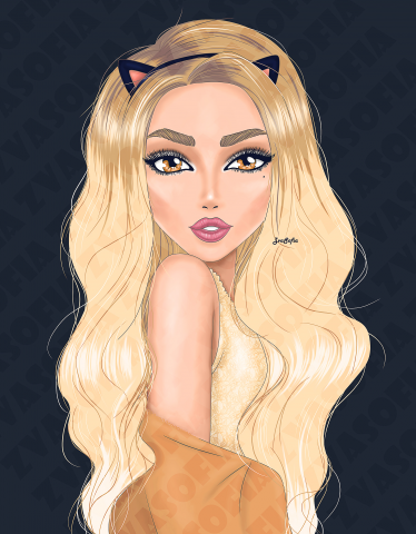 Иллюстрация кошечка