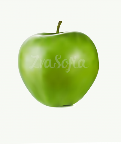 Яблоко Gradient mesh