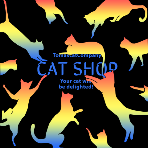 Серия рекламных баннеров "Cat shop"