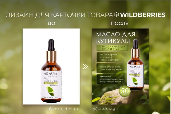 Дизайн карточки товара для Wildberries