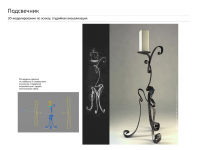 Кованый подсвечник