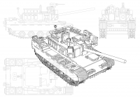 Танк Детский конструктор (фанера 3мм)