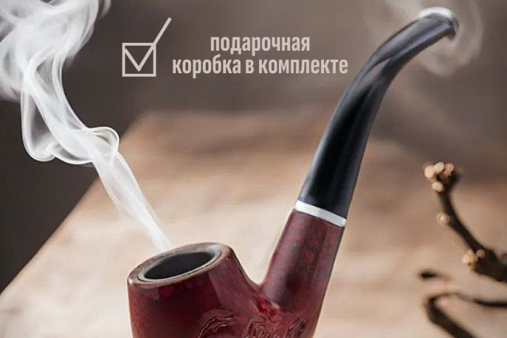 Трубка для курения, продающая инфографика для ВБ