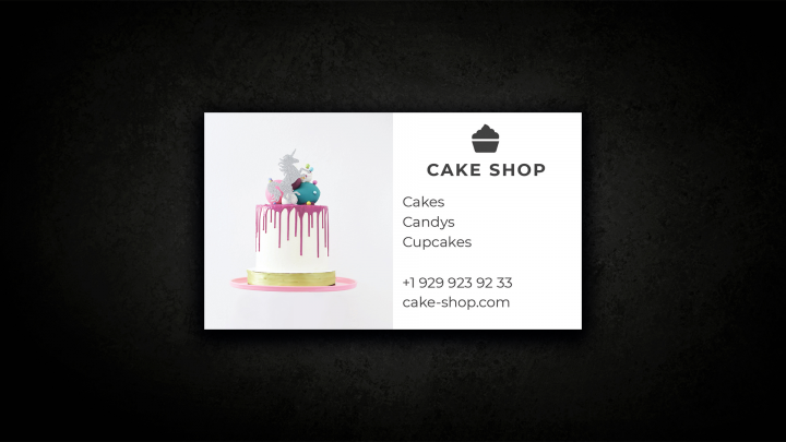 Визитка Cake