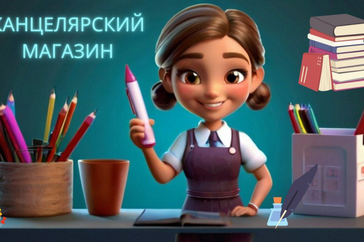 Баннер для канцелярского магазина.