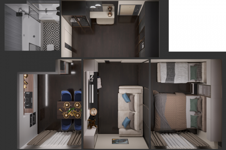 Дизайн проект квартиры для сдачи в аренду