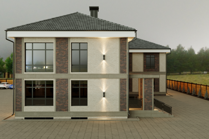 Проект культового здания 1000 кв.м. - вид 3