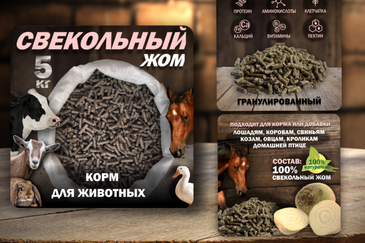 Инфографика кормов для животных