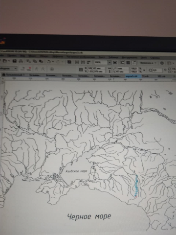 Векторная карта CorelDraw