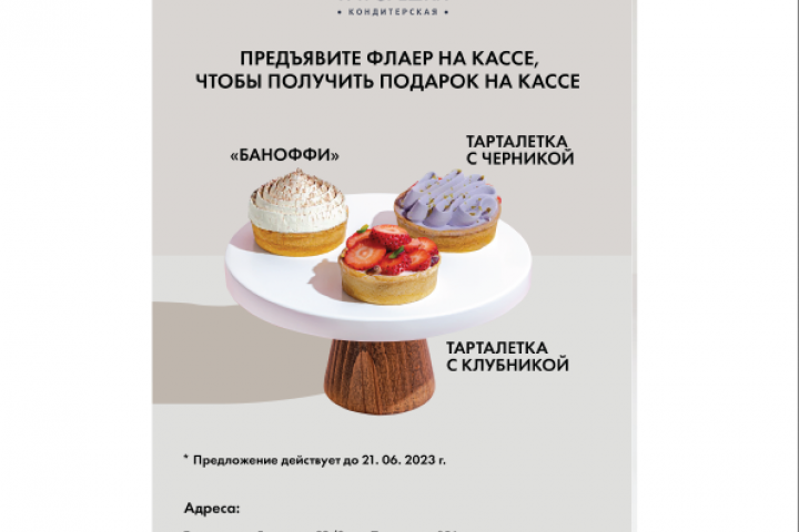 Инфографика для кондитерской "Три орешка"