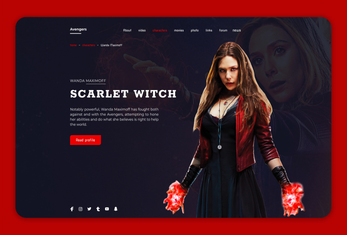 Avengers. Wanda Maximoff