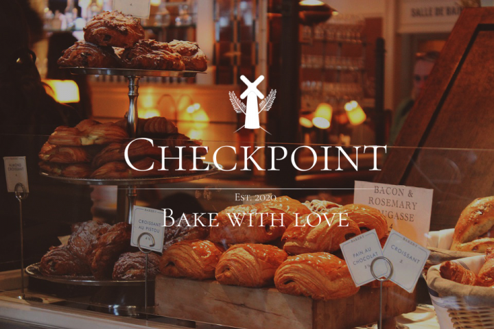 Логотип для пекарни "Checkpoint"