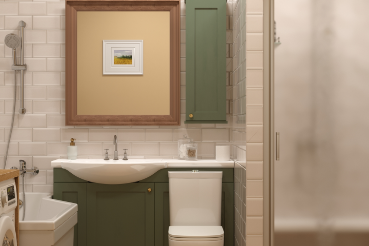 Санузел в загородном доме