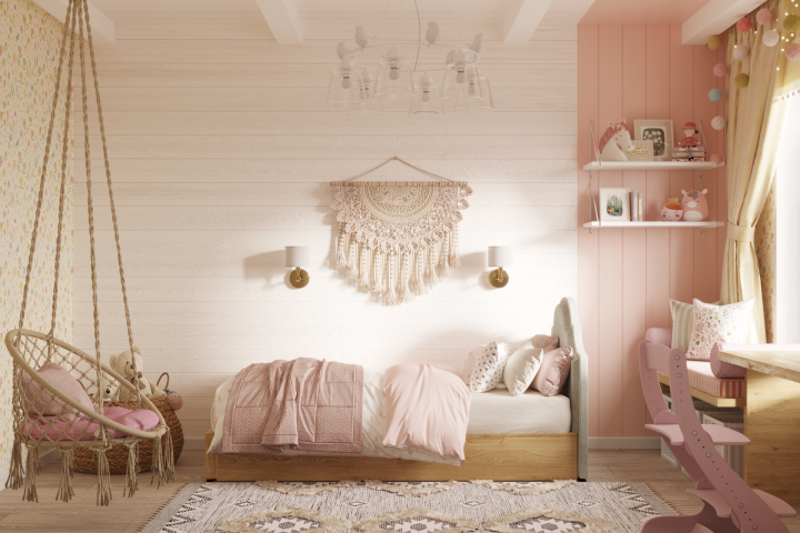 Детская для девочки в загородном доме