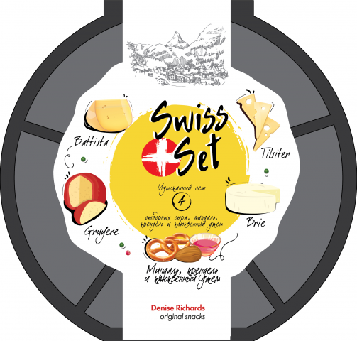 Дизайн этикетки для сырной тарелки