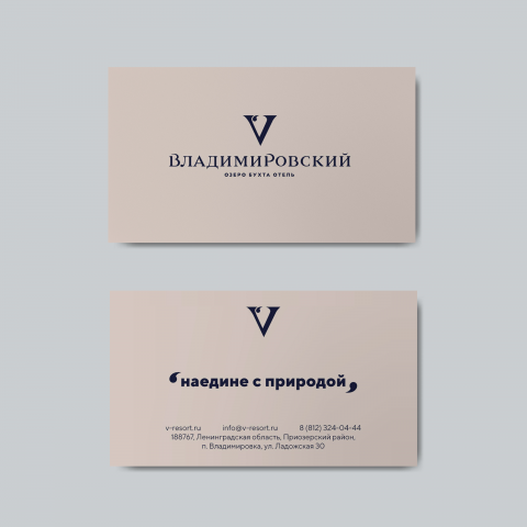 Визитки для отеля Владимировский