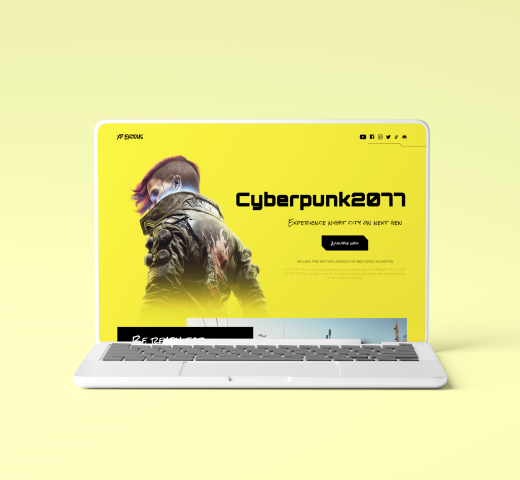 Дизайн сайта для новой игры