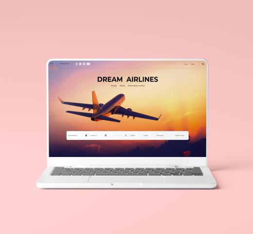 Сайт для авиакомпании