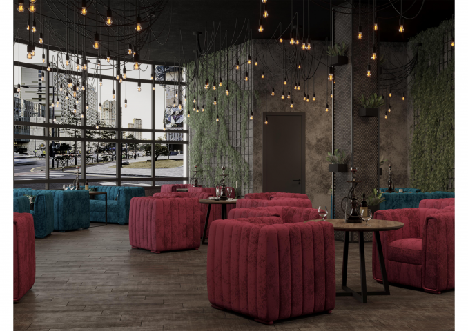 Дизайн интерьера для Мята Lounge