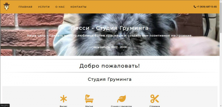 Сайт Лесси - Студия Грумминга