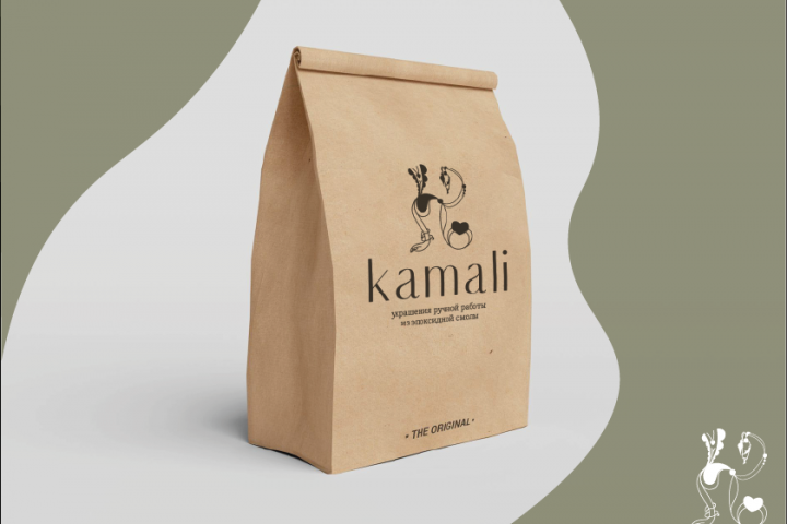 логотип бренда "kamali"