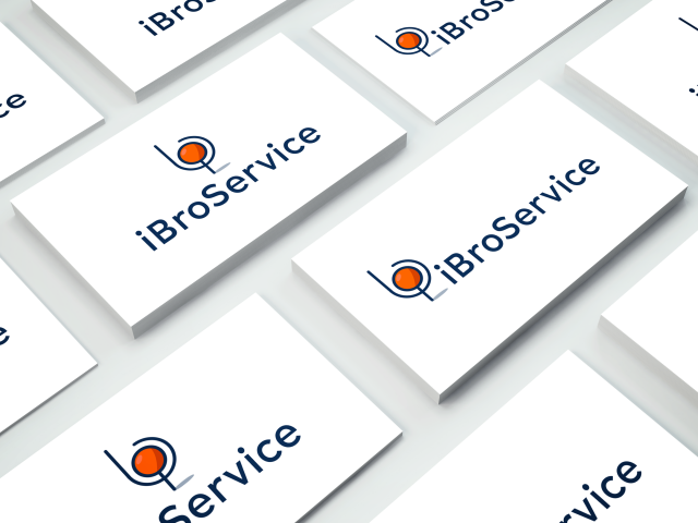 Логотип для компании по ремонту смартфонов iBroService