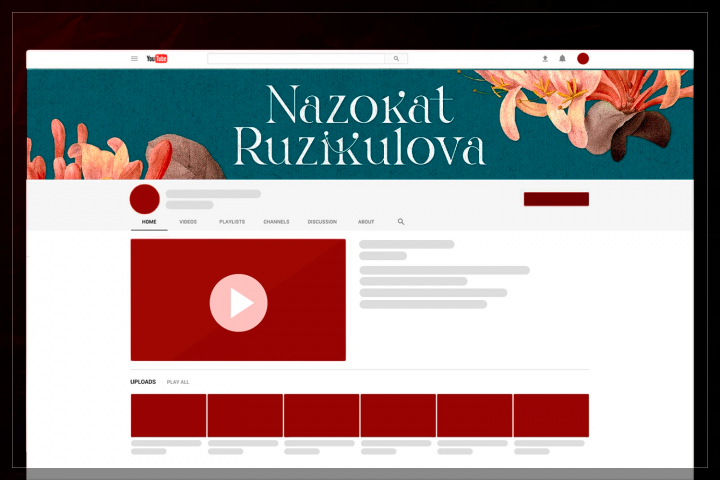 Разработка дизайна для шапки YouTube