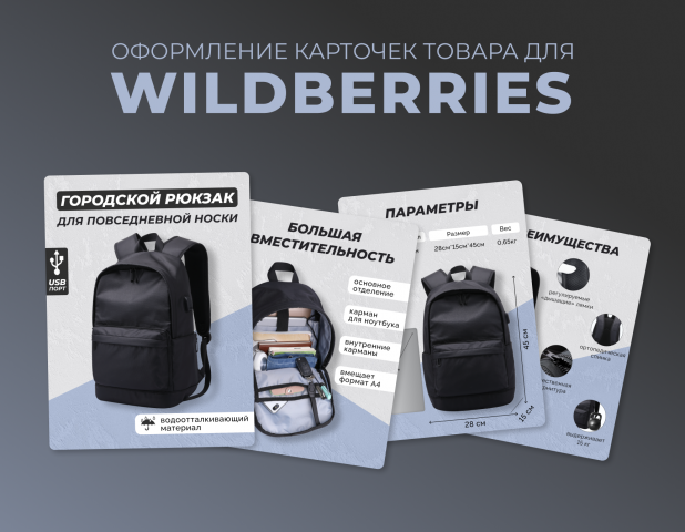 карточка товара для рюкзака