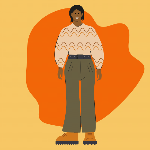 Мужчина в flat стиле