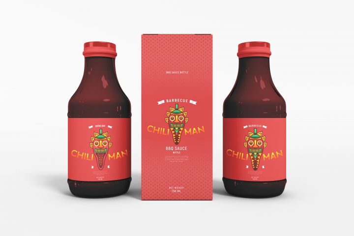 Упаковка для острого соуса Chilli men