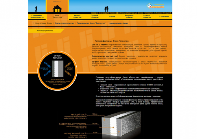 Сайт заказа домокомплектов "Теплостен"