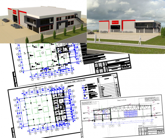 Автосалон с офисными помещениями