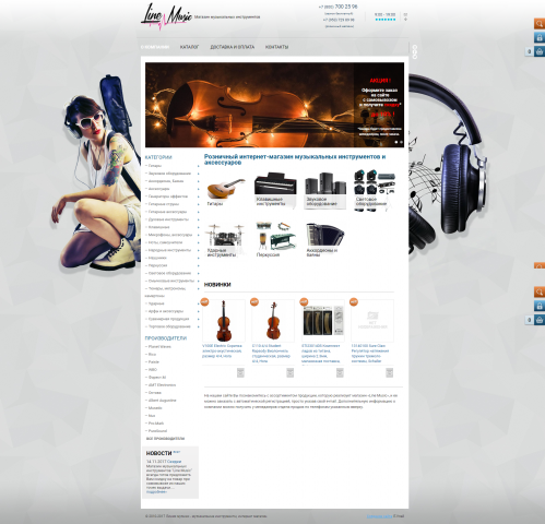 Магазин музыкальных инструментов