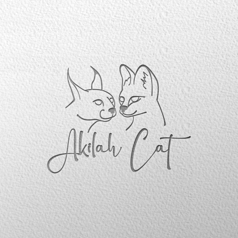 Лого питомника Akilah Cat