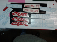 Комплект наклеек на мотоцикл еще один.