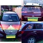 Винилография драконы на автомобиль.