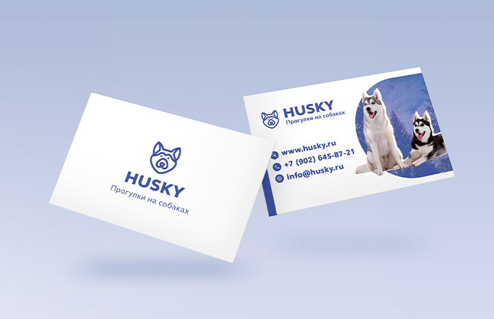 Визитка Husky