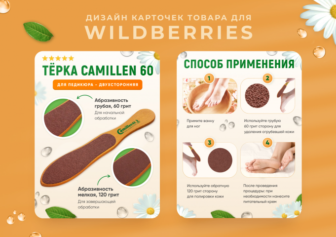 Дизайн карточек товара для Wildberries