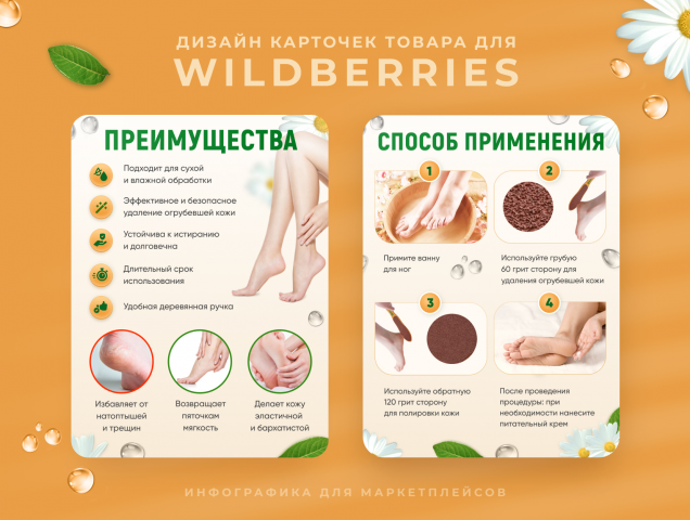 Дизайн карточек товара для Wildberries