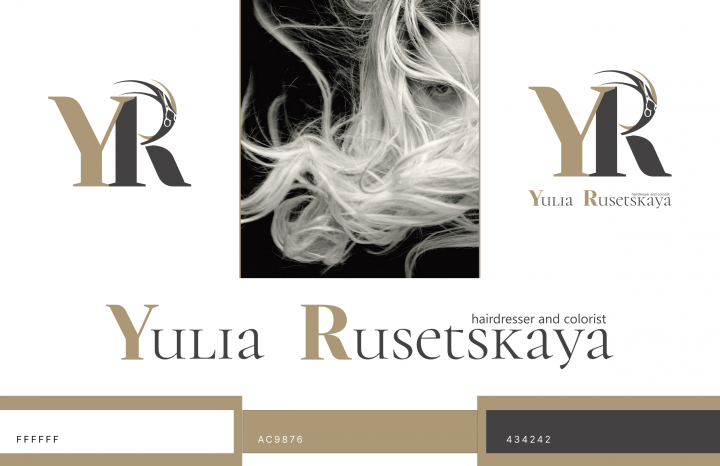 Логотип для парикмахера-колориста