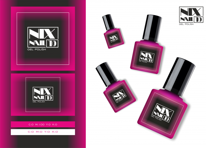 Фирменный стиль лака для ногтей "NYXNAIL"