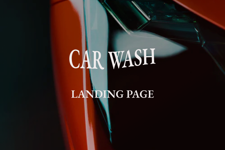 Landing Page для автомойки