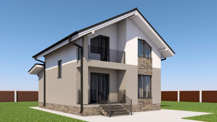 Жилой дом из газобетона