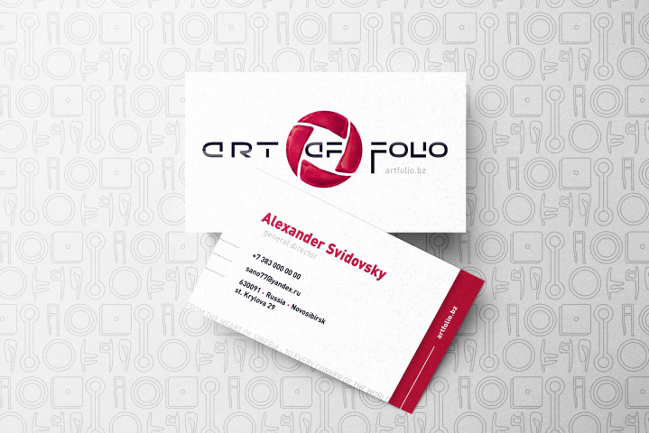 Визитка для компании "ArtFolio".