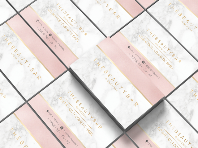 Визитка для Beauty Bar